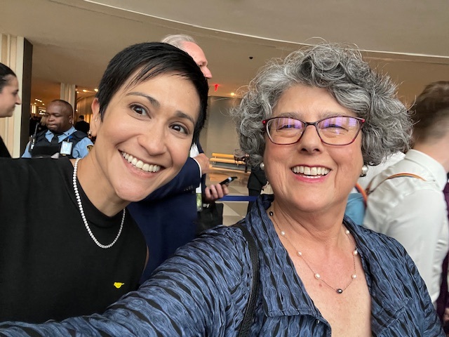 Dr. Sternberg with Rachel Hodgdon, President and CEO of the International WELL Building Institute, 2025.